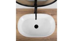 LAVOAR REA ALMA, 57 CM, ALB, DIN CERAMICA, CALITATE SUPERIOARA - Img 4
