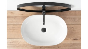 LAVOAR REA CLEO, ALB, 60,5 CM, DIN CERAMICA, CALITATE SUPERIOARA - Img 4
