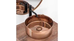 LAVOAR REA IDA, AURIU ROSE, 36 CM, DIN CERAMICA, CALITATE SUPERIOARA - Img 1