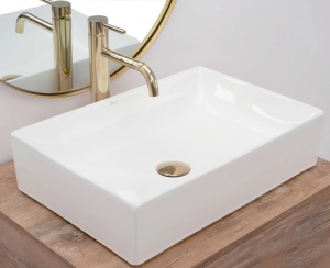 LAVOAR REA INGA, ALB, 51 CM, DIN CERAMICA, CALITATE SUPERIOARA - Img 1
