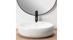 LAVOAR REA LINDA, ALB, 48,5 CM, DIN CERAMICA, CALITATE SUPERIOARA - Img 2