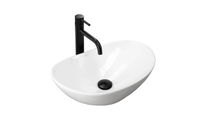 LAVOAR REA ROYAL MINI, 47,5 CM, ALB, DIN CERAMICA, CALITATE SUPERIOARA - Img 5