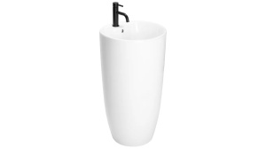 LAVOAR REA STATIV ANYA, 84 CM, ALB, DIN CERAMICA, CALITATE SUPERIOARA - Img 6
