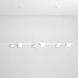 LUSTRA BOT, 6 BRATE, 100 CM, ALBA, DIN METAL, STIL MODERN - Img 1