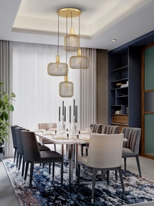 LUSTRA/PLAFONIERA OSIRIS, 58 CM, AURIE, DIN METAL, STIL MODERN - Img 1