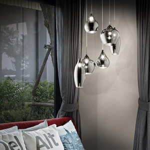 LUSTRA SOFT SP6, FUMURIU, DIN STICLA, STIL MODERN - Img 2