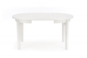 MASA DINING EXTENSIBILA SORBUS, ALBA, 100/200 CM, BLAT DIN MDF SI PICIOARE DIN LEMN MASIV, STIL CLASIC, HALMAR - Img 6