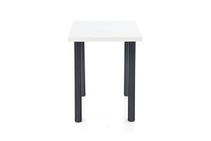 MASA DINING MODEX 2, ALB/NEGRU, 90 CM, BLAT DIN PAL SI PICIOARE DIN METAL , STIL MODERN - Img 2