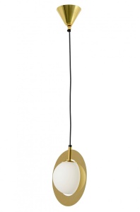 PENDUL AURORA, AURIU/ALB, DIN METAL SI STICLA, STIL MODERN, B2 - Img 3