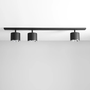 PLAFONIERA BOT, 3 BRATE, 15,5 CM, NEAGRA, DIN METAL, STIL MODERN - Img 1