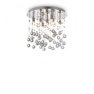 PLAFONIERA MOONLIGHT PL8, CROM, DIN METAL, STIL MODERN - Img 1