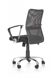 SCAUN DE BIROU TONY, GRI/NEGRU/CROM, TAPITERIE DIN STOFA/PLASA SI PICIOARE DIN METAL, STIL MODERN - Img 4
