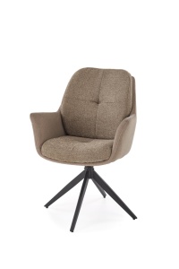 SCAUN DINING PIVOTANT K591, MARO/NEGRU, TAPITERIE DIN STOFA SI PICIOARE DIN METAL, STIL MODERN - Img 3