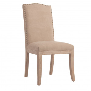 SCAUN KARBEN REF. 24103, CULOAREA NISIPULUI, STIL CLASIC, DIN LEMN MASIV DE PIN SI POLIESTER, VIC - Img 1