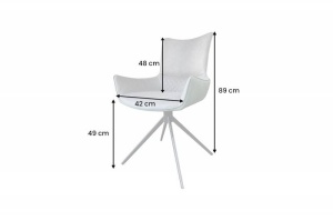SET 2 SCAUNE ROTATIVE, ALPINE, VERDE/GRI/NEGRU, MODEL DEOSEBIT, ARTIM GROUP SELECTION - Img 7