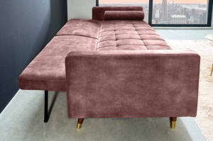 SOFA EXTENSIBILA, 195CM, MICROFIBRA ROZ, MODEL DEOSEBIT, ARTIM GROUP SELECTION - Img 4