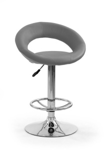 STOC 1 BUC, RESIGILAT!!!SCAUN DE BAR H15 GRI STIL MODERN HALMAR