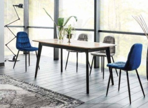 STOC 2 BUC!!!SCAUN DINING VEDIS GRI/NEGRU STIL MODERN SIGNAL - Img 1
