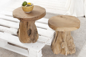 TABURET/MASUTA DE CAFEA ROOT 37139 DESIGN RUSTIC - Img 3