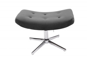 TABURET/SUPORT PICIOARE LOUNGER CATIFEA GRI DESIGN MODERN - Img 3