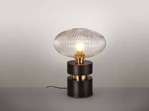 VEIOZA NORMA, 38 CM, NEGRU MAT/ALAMA/TRANSPARENT, DIN METAL SI STICLA, STIL MODERN - Img 6