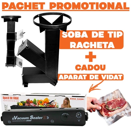 Sobă tip rachetă – Compactă, eficientă și versatilă - Produs original fabricat in Romania