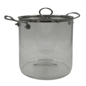 Oală Transparentă din Sticlă Borosilicată 5.5L cu Capac – Zâna Casei, Modernă, Rezistentă la Căldură - Img 4