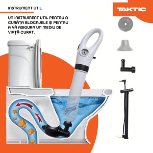 Pompa cu aer comprimat Zâna Casei , desfundat chiuvete, Instalatii sanitare, WC - Img 4
