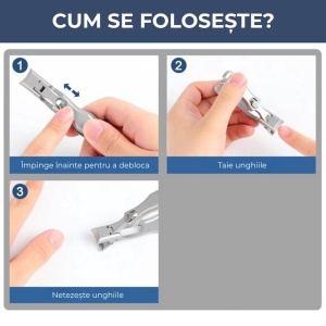 Unghieră Portabilă din Oțel Inoxidabil – Tăiere Precisă, Design Compact, Ideală pentru Călătorii - Img 4