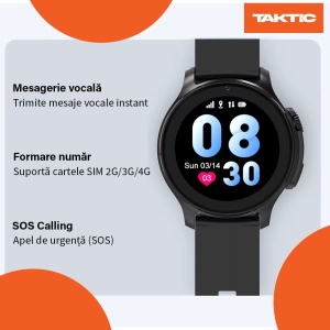 Smartwatch pentru copii cu GPS Tracker, rezistent la apă, cartelă SIM, apel video 4G - Img 3