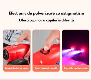 Trotinetă pliabilă cu 3 roți pentru copii – Design inovator cu lumini LED, funcții muzicale și efecte cu aburi - Img 2