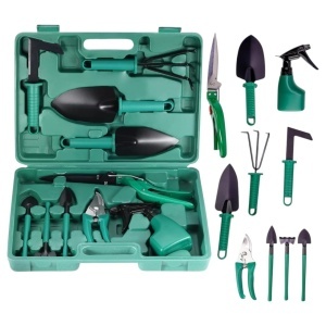 🏡 Set Unelte Grădinărit 10 Piese din Oțel Inoxidabil cu Trusă Portabilă – Ergonomic & Durabil - Img 2