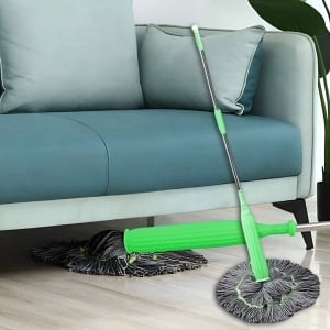 Mop cu Stoarcere Automată prin Rotire, Fără Găleată, Putere Mare de Absorbție – Curățenie Rapidă și Mâini Curate - Img 1