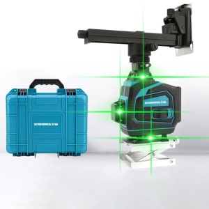 Nivela Laser Profesională 3D, 16 Linii Verzi, cu 2 Baterii – Precizie și Performanță! 🔧📐 - Img 4