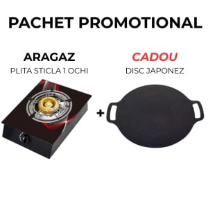 🎁 PACHET PROMOȚIONAL – PLITĂ STICLĂ 1 OCHI + CADOU DISC JAPONEZ 🎁