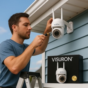 Cameră de Supraveghere VISURON WiFi – Protecție Completă, Zi și Noapte - Img 3
