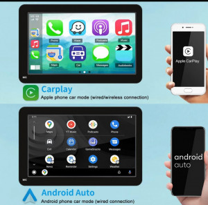 Navigație H-Go Carplay / Android Auto 7 Inch cu Touchscreen, Wireless , mirrorlink, WiFi,CARD SD, Bluetooth - Img 6