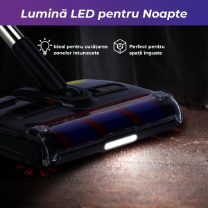 Aspirator Electric Fără Fir cu Perie Auto-Curățare – Ultra Ușor, Puternic, Silențios, Ideal pentru Păr de Animale, Podele și Covoare - Img 4