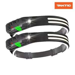 Set 2 x lanterna cap cu 2 benzi LED senzor miscare - Img 1