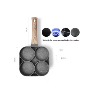 Tigaie antiaderentă cu 4 compartimente rotunde – Gătit simplu și uniform! 🍳🔥 - Img 2