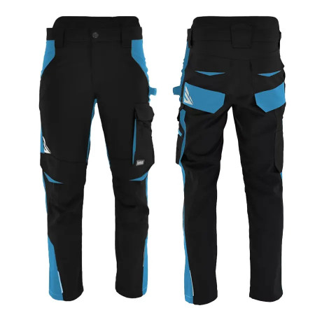 Crafter - Pantaloni de lucru, negru/albastru petrol