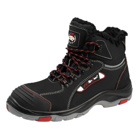 BTNRed Winter - Bocanci de protectie din piele imblaniti (S1, SRC)
