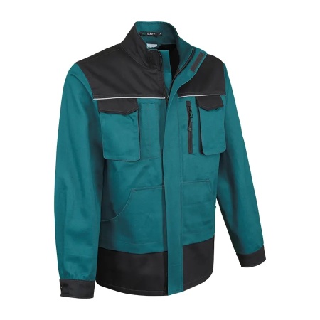 COMFORT-JT-G - Geaca de lucru din bumbac 100%, verde/negru