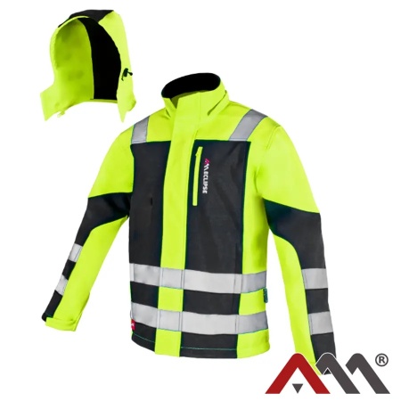 Eclipse NEW - Jacheta Softshell Reflectorizanta HI-VIS, rezistenta la ploaie si vant