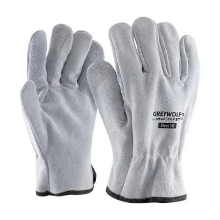 GREYWOLF-3 - Manusi de protectie din piele spalt de bovina