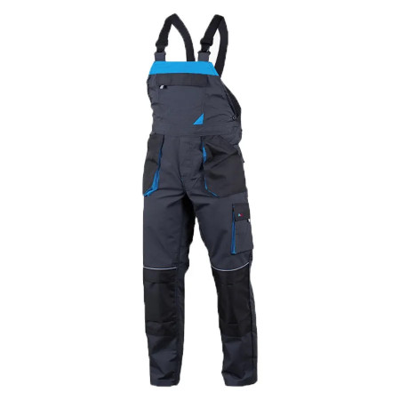 Sako UNIRIP - Salopete de lucru, gri/albastru - material durabil