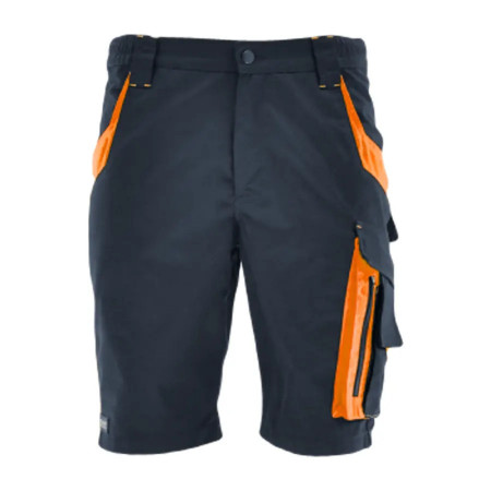 NEOFLEX - Pantaloni de protectie scurti elastici, negru/portocaliu