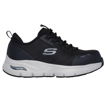 Skechers ARCH FIT SR Ebinal - Pantofi de protectie dama, negru/alb (S3, SRC)