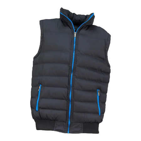 BZR PRO - Vesta de iarna imblanita, impermeabila, negru-albastru