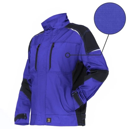 PCR HELICON BLUE - Geaca de lucru RIP-STOP, albastru/negru